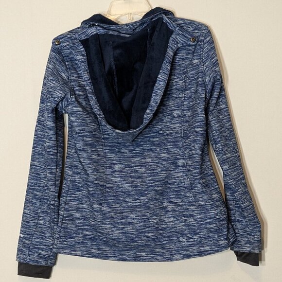 FREE COUNTRY Variegated Blue Slim Fit Hooded Jacket; Size S - Picture 2 of 6